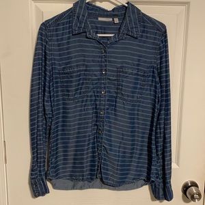 Denim Long Sleeve button down top